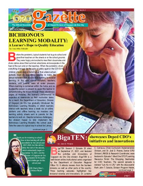 deped cdo|(PDF) BigaTEN showcases initiatives and innovations .